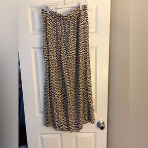 Printed wide leg flowy pants